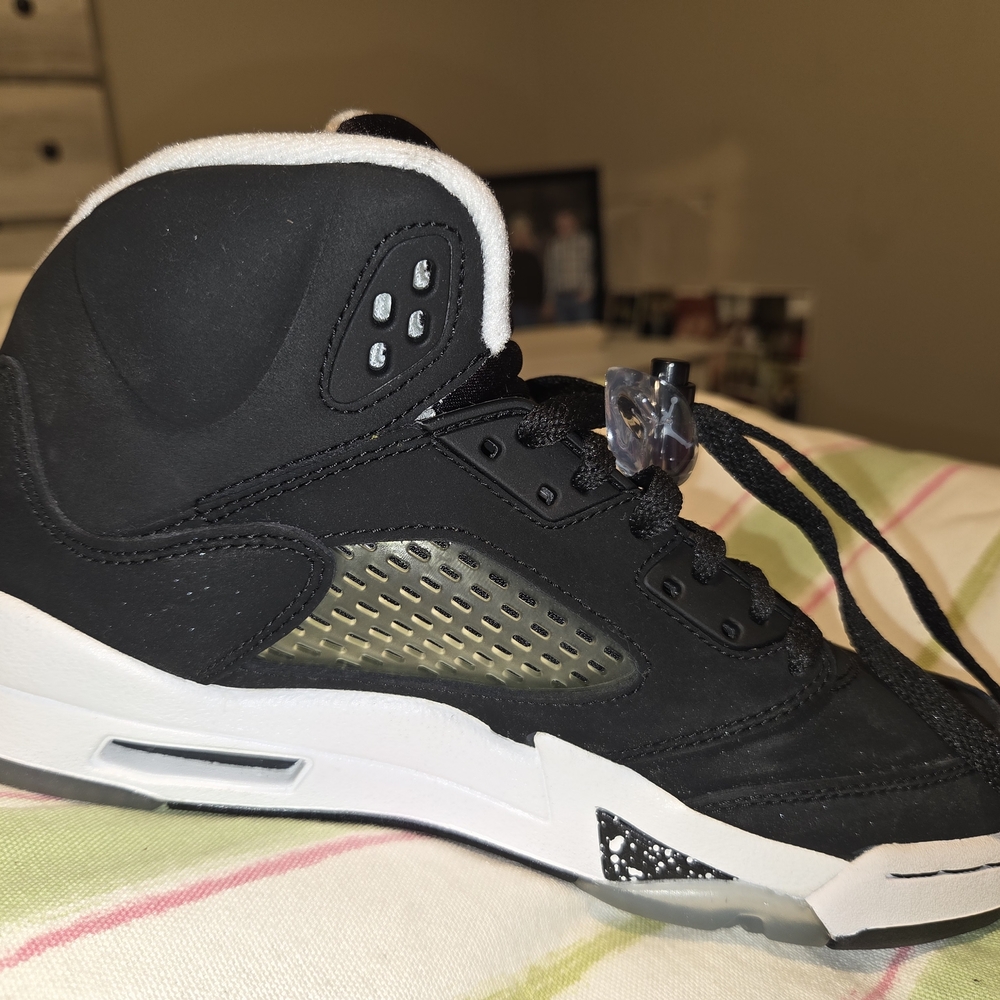 Jordan Kids Black and White Sneakers